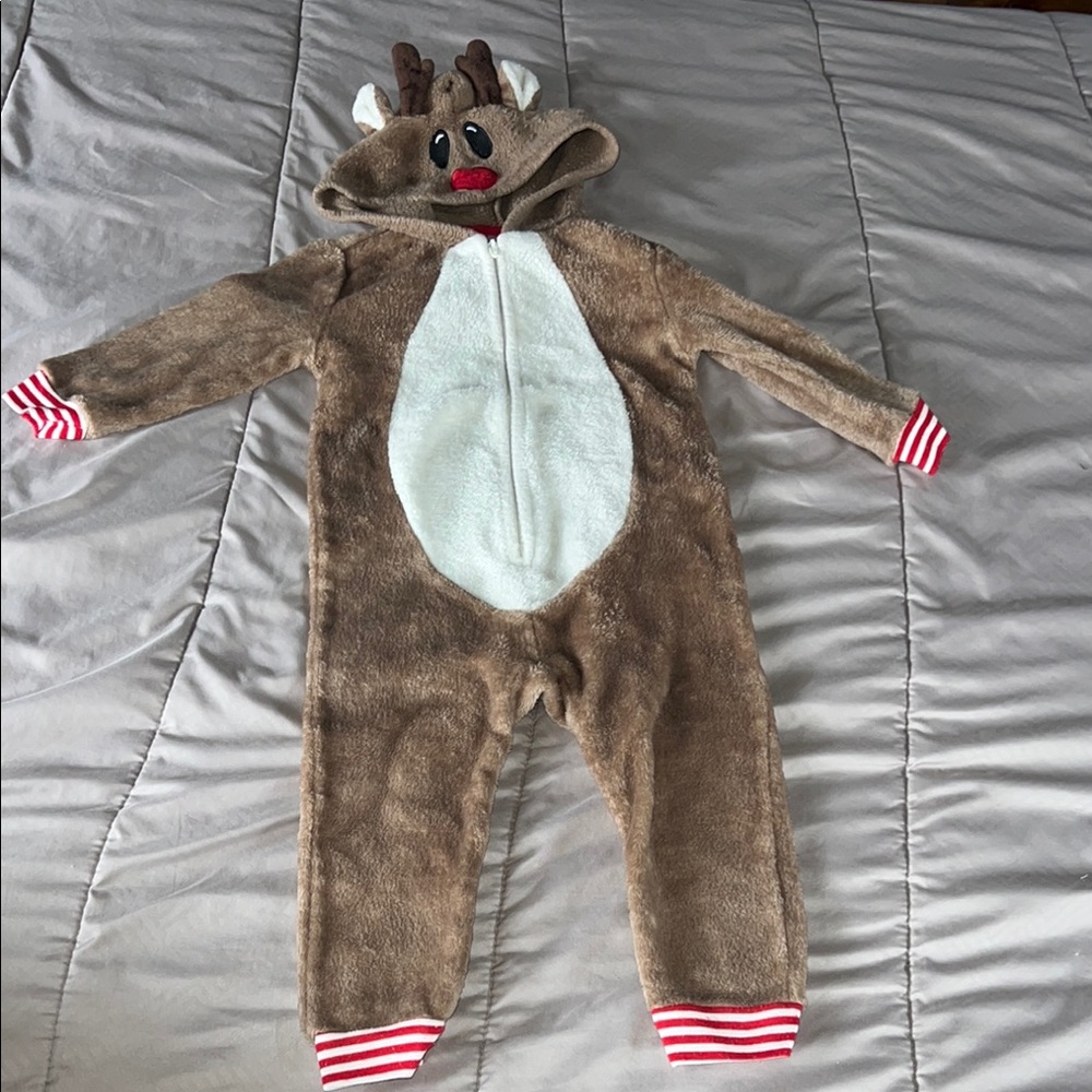 North Pole Trading Co. North Pole Trading Company Reindeer 1 Piece Pajama